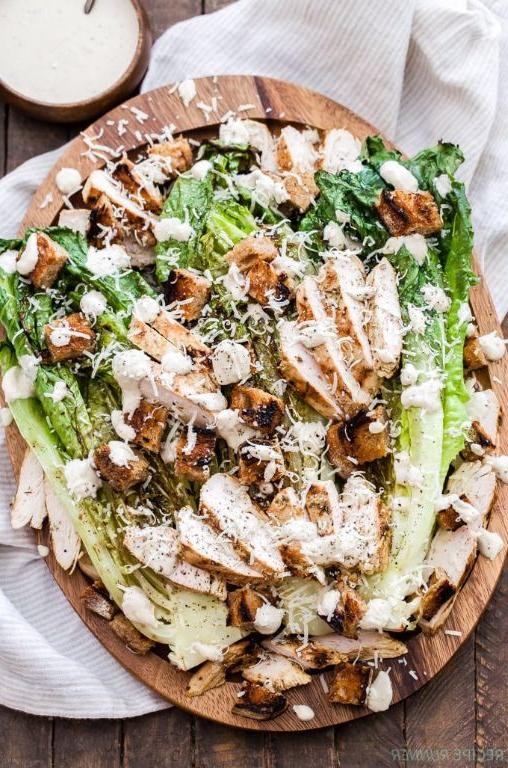 Grilled Caesar Salad with Chicken