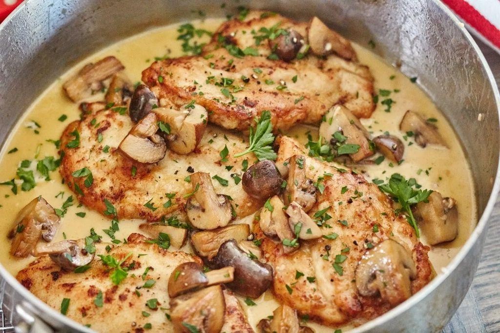 Grilled Chicken Marsala with Rosemary