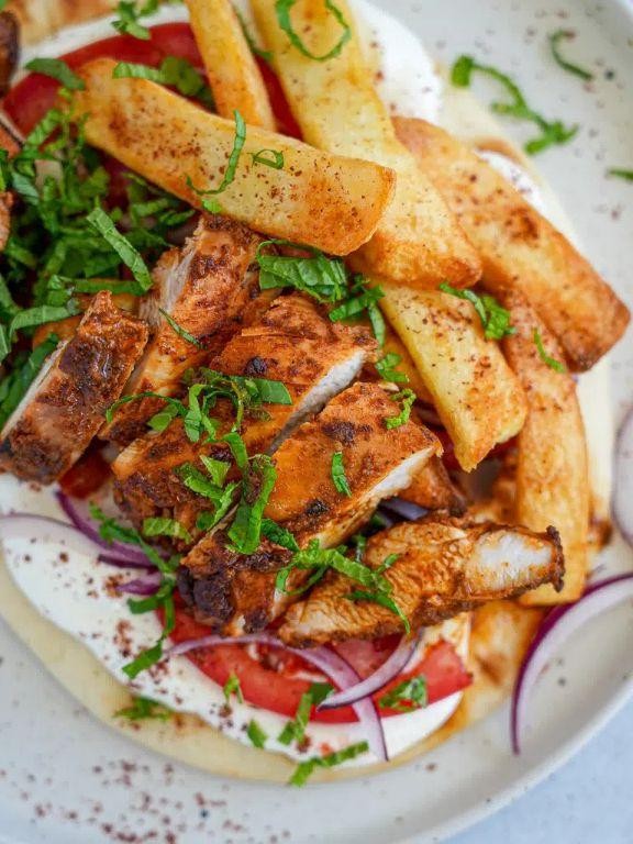 Grilled Chicken Shawarma with Garlic Yogurt