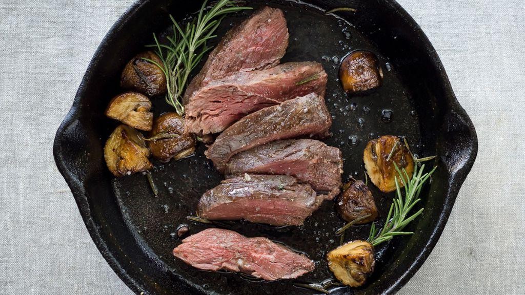 Grilled Goose Breast with Rosemary and Garlic