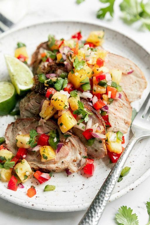 Grilled Mexican Pork Loin with Pineapple Salsa