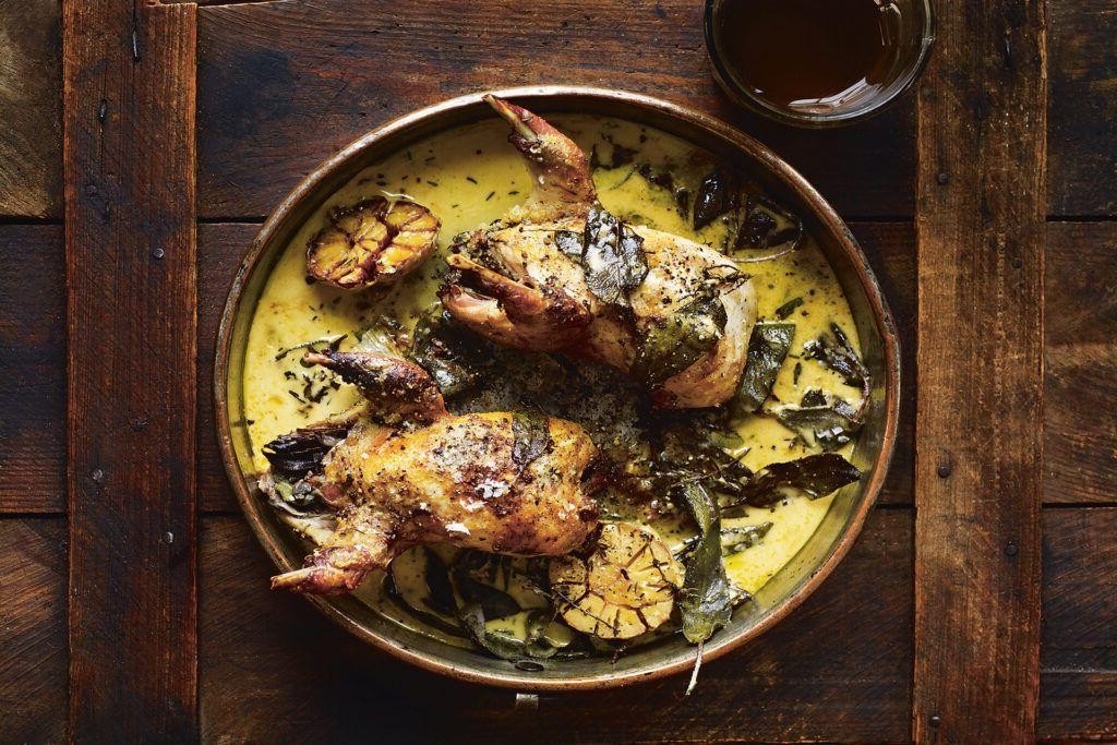 Grilled Partridge with Lemon and Thyme