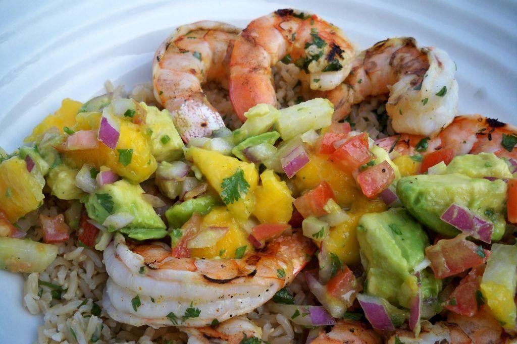 Grilled Shrimp with Mango Salsa