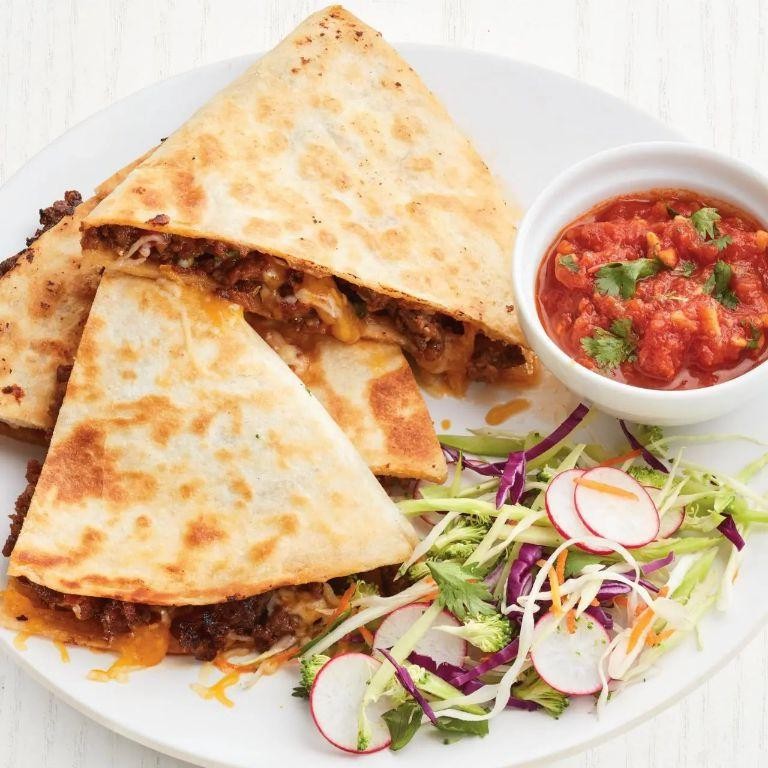 Ground Beef and Broccoli Quesadillas