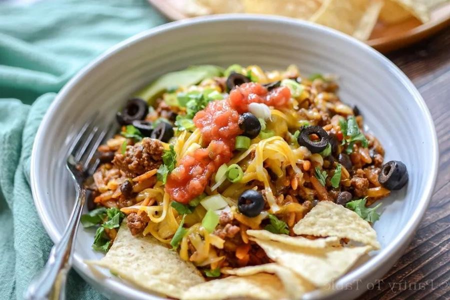 Ground Beef and Orzo Taco Bake
