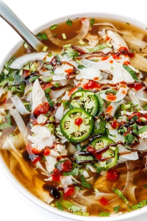 Ground Chicken Pho-Inspired Soup