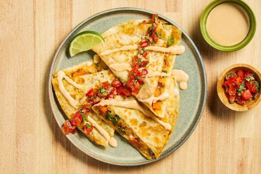 Ground Turkey and Sweet Potato Quesadillas
