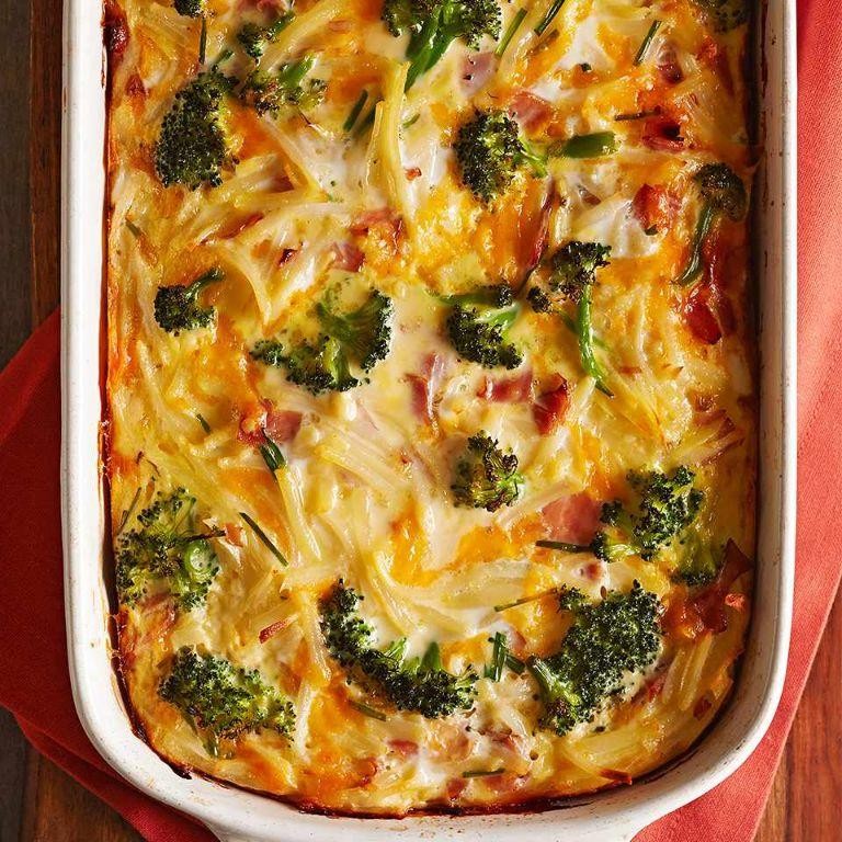 Ham and Broccoli Breakfast Casserole