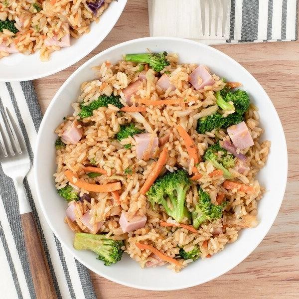 Ham and Broccoli Fried Rice