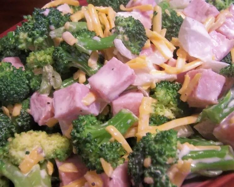 Ham and Broccoli Salad with Bacon