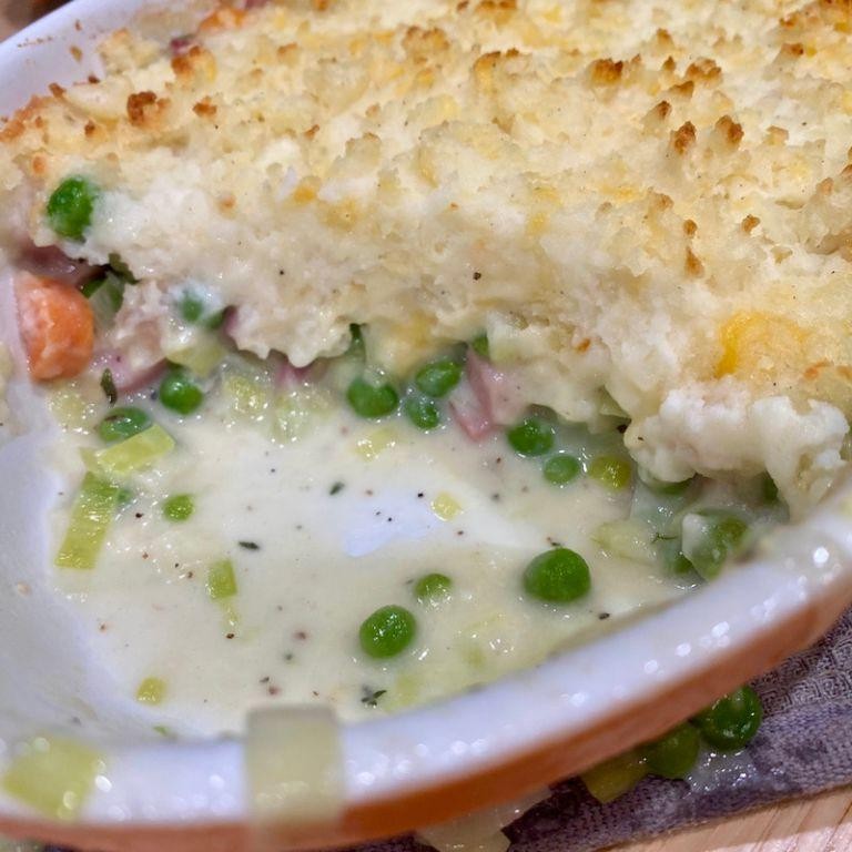 Ham and Broccoli Shepherd’s Pie