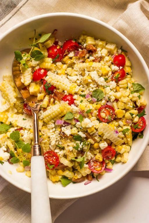 Ham and Corn Salad with Lime Dressing