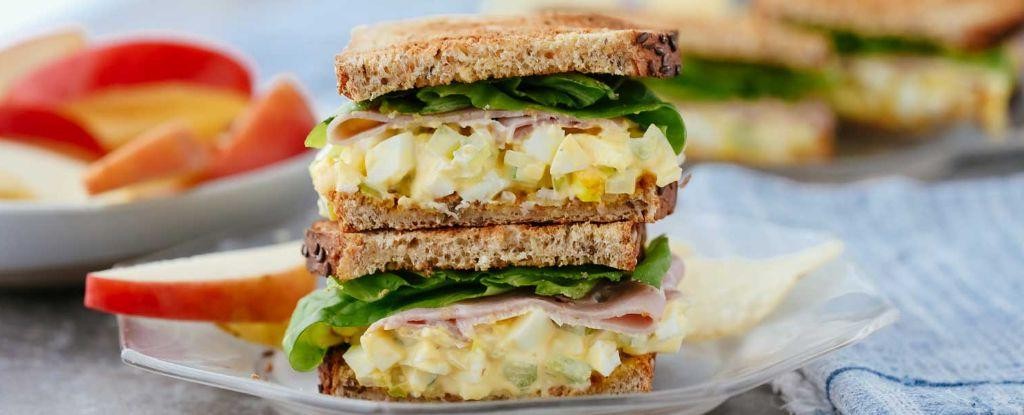 Ham and Egg Salad Sandwich