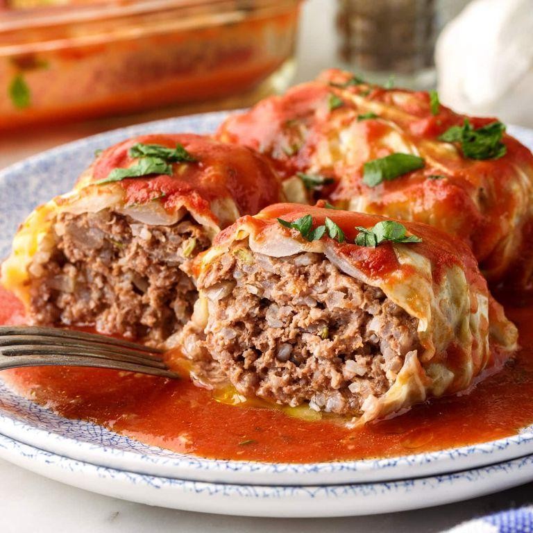 Ham and Rice Cabbage Rolls