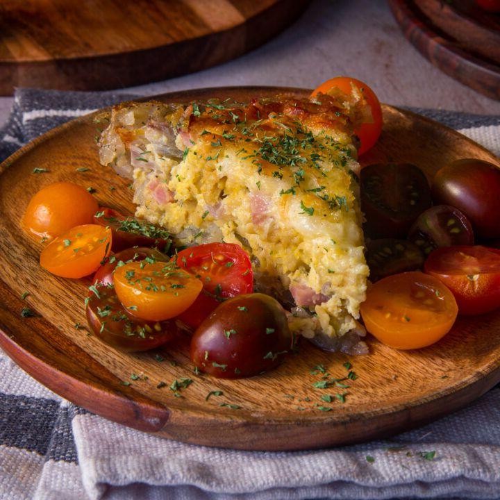 Ham and Rice Quiche