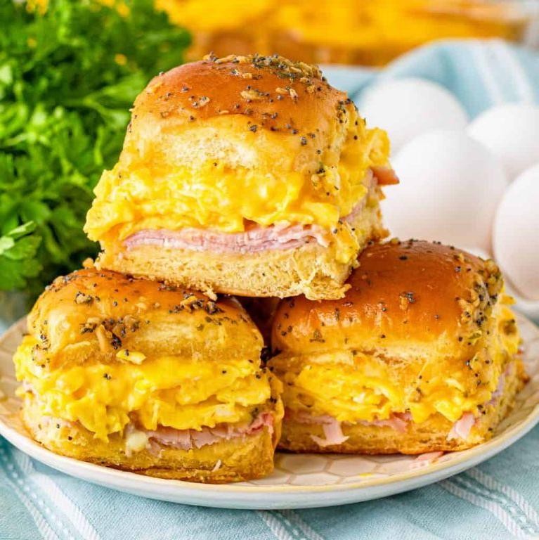 Ham and Swiss Breakfast Sliders