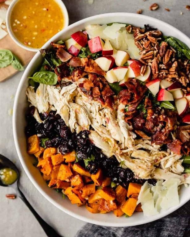 Harvest Cobb Salad with Turkey and Cranberries