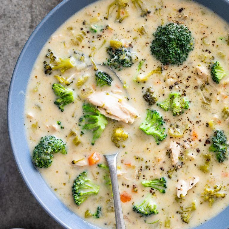 Healthy Chicken and Broccoli Soup