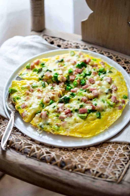 Healthy Ham and Asparagus Frittata