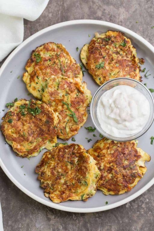 Healthy Ham and Zucchini Fritters