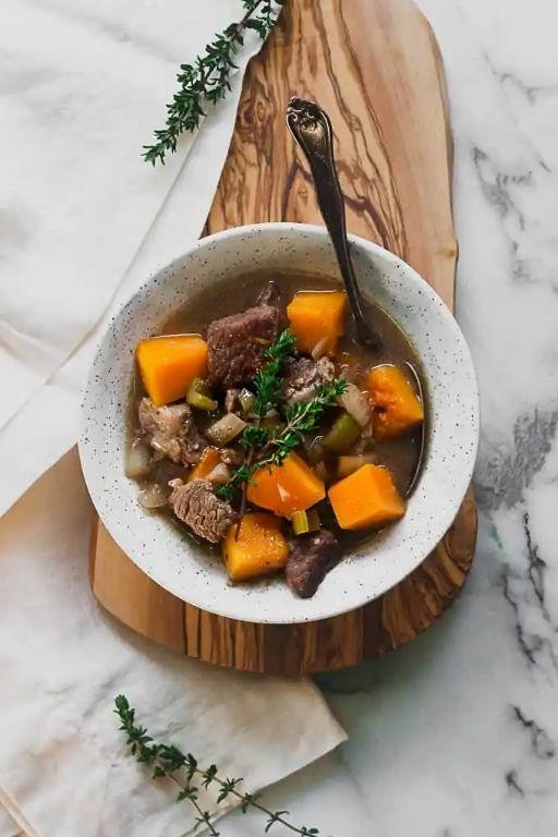 Hearty AIP Ground Beef and Butternut Squash Stew