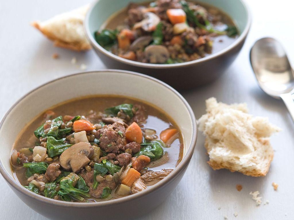 Hearty Lentil and Sausage Soup