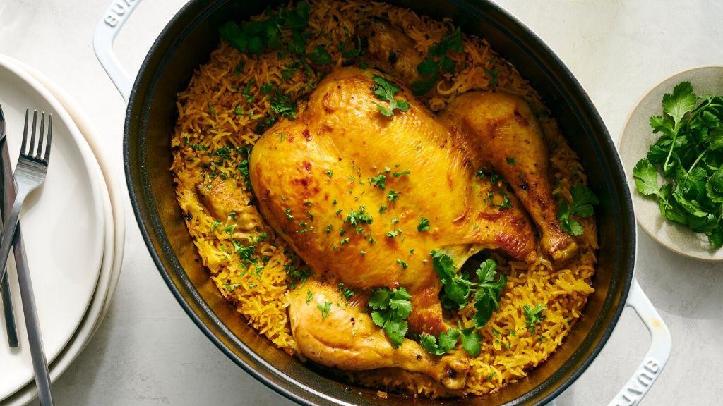 Herb-Roasted Chicken with Basmati Rice