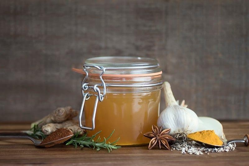 Herbal Fire Cider with Thyme and Rosemary