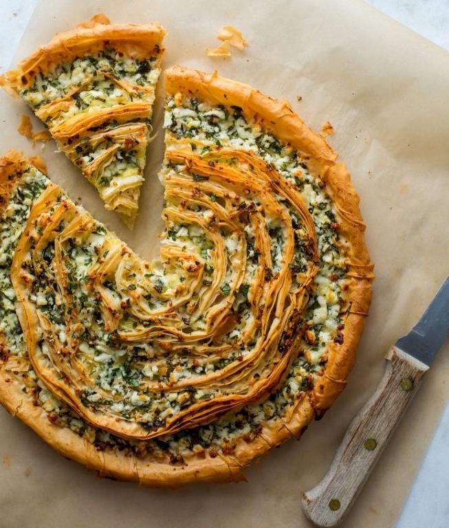 Herbed Butter Bean and Feta Tart