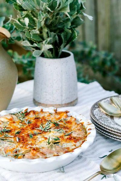 Herbed Potato Dauphinois with Rosemary and Sage