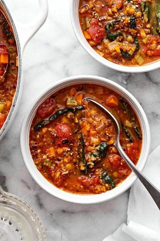 Herbed Tomato and Lentil Vita Mix Soup