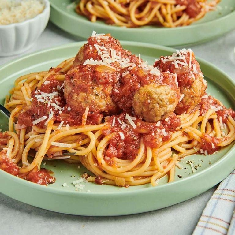 Herbed Turkey Meatballs in Tomato Sauce