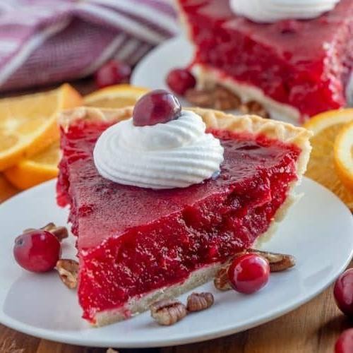 Holiday Cranberry Jello Pie