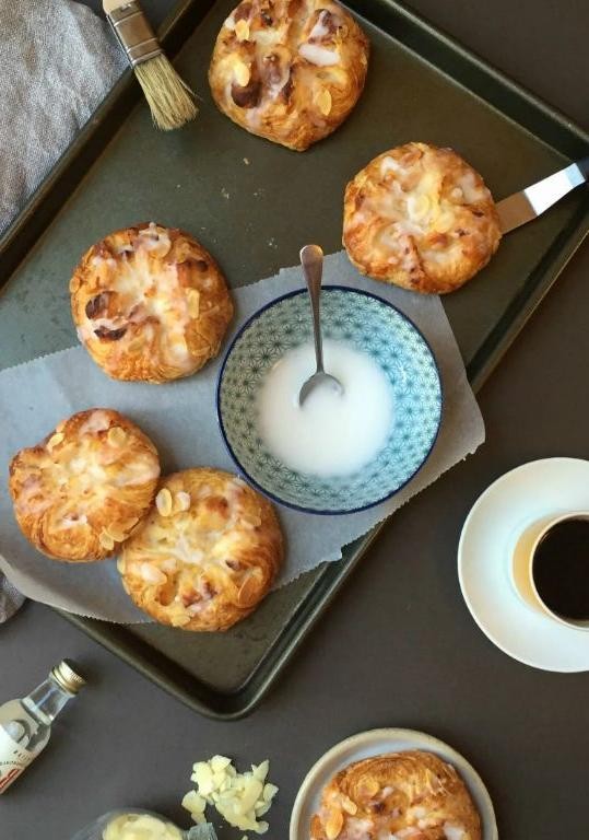 Homemade Almond Paste Danish