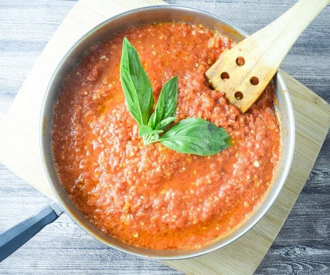 Homemade Roma Tomato Marinara Sauce