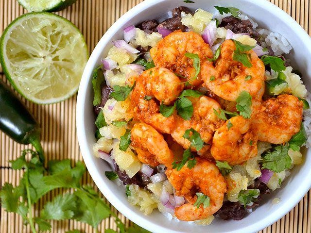 Honey Lime Chili Shrimp Bowl