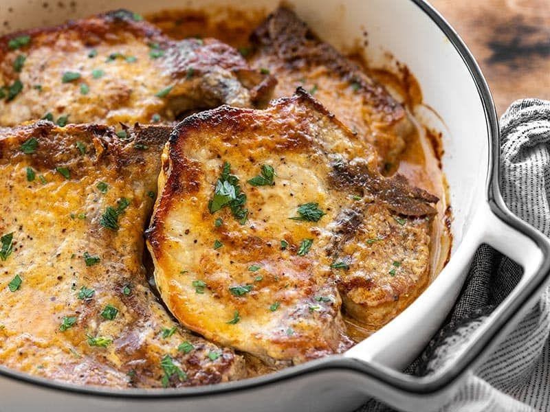 Honey Mustard Baked Pork Chops