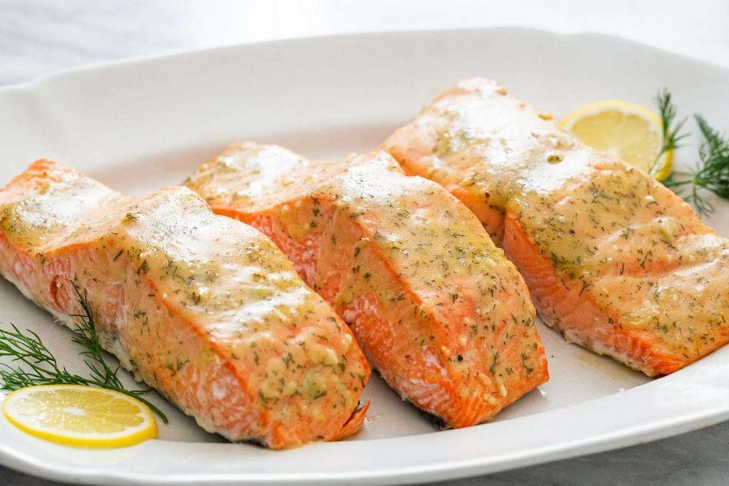Honey Mustard Glazed Salmon