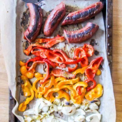 Honey Mustard Glazed Sausage and Peppers