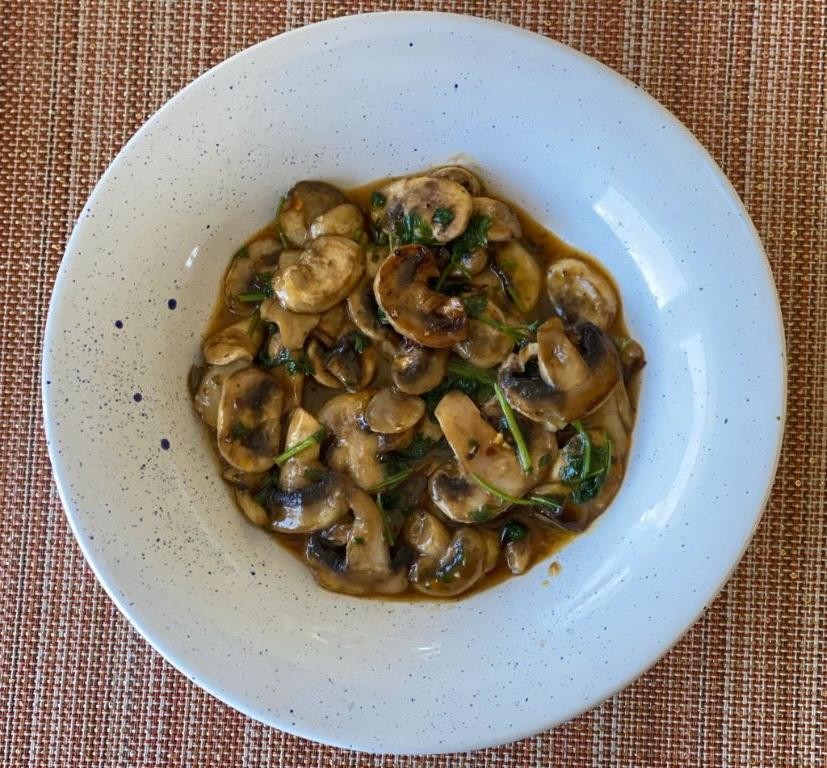 Honey Mustard Sautéed Mushrooms