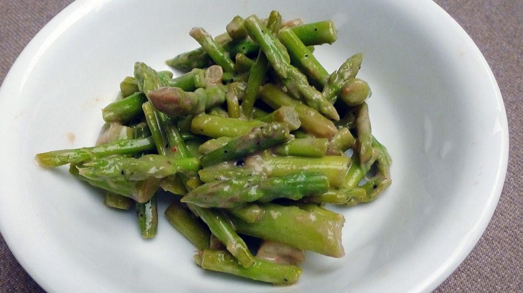 Honey Mustard Steamed Asparagus