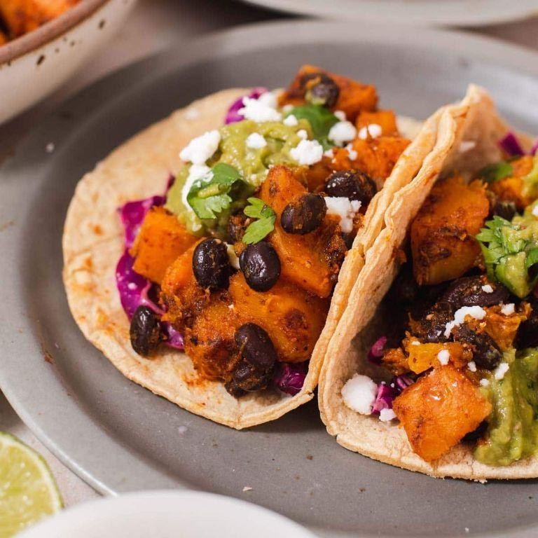 Hubbard Squash and Black Bean Tacos
