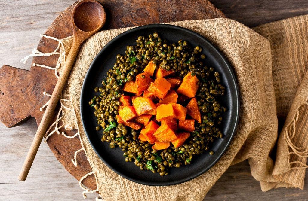 Hubbard Squash and Lentil Salad