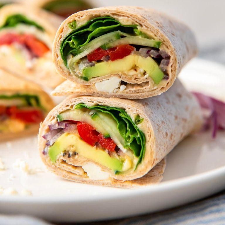 Hummus and Veggie Wrap