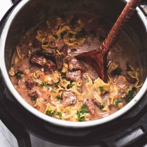 Instant Pot Cube Steak Stroganoff