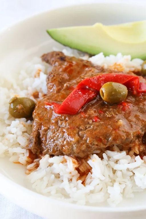 Instant Pot Cube Steak with Peppers and Onions