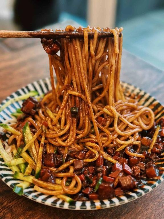 Instant Pot Korean Black Bean Noodles