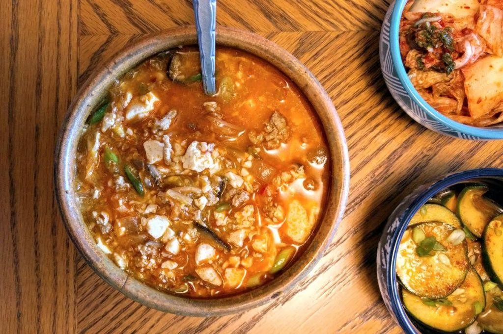 Instant Pot Korean Spicy Tofu Soup