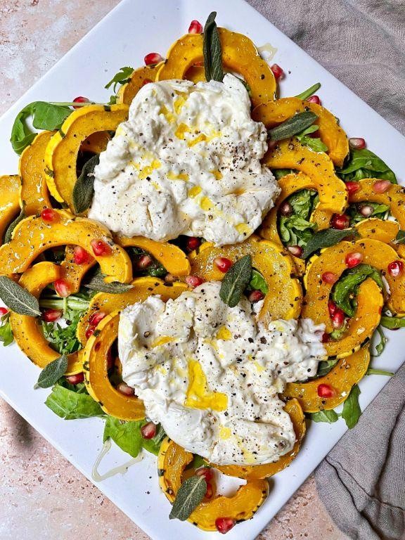 Italian Squash and Burrata Salad