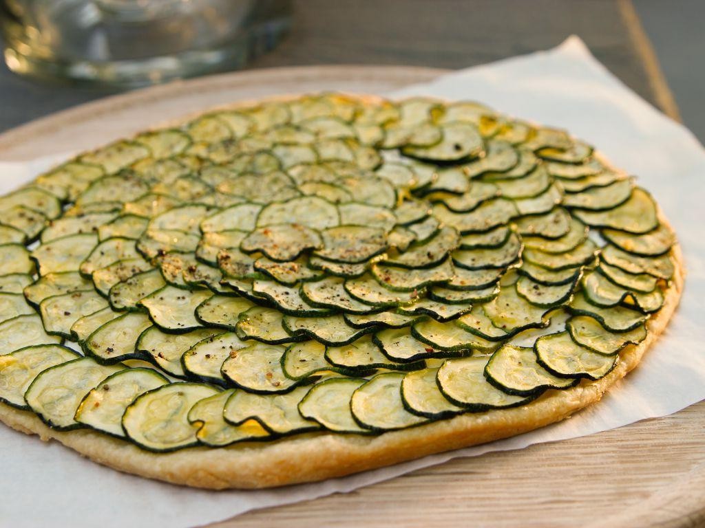 Italian Squash and Goat Cheese Tart